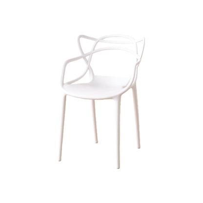 Silla Palermo, Color Blanco, con Espaldar y Diseño Moderno, detalle de acabado