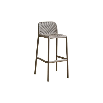 Silla para Bar Túnez, Color Taupe, con Espaldar Redondeado y Transpirable, en ambiente