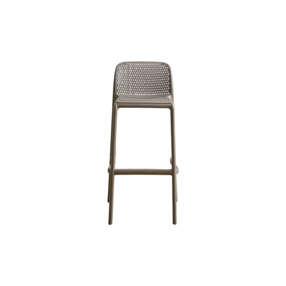 Silla para Bar Túnez, Color Taupe, con Espaldar Redondeado y Transpirable, medidas