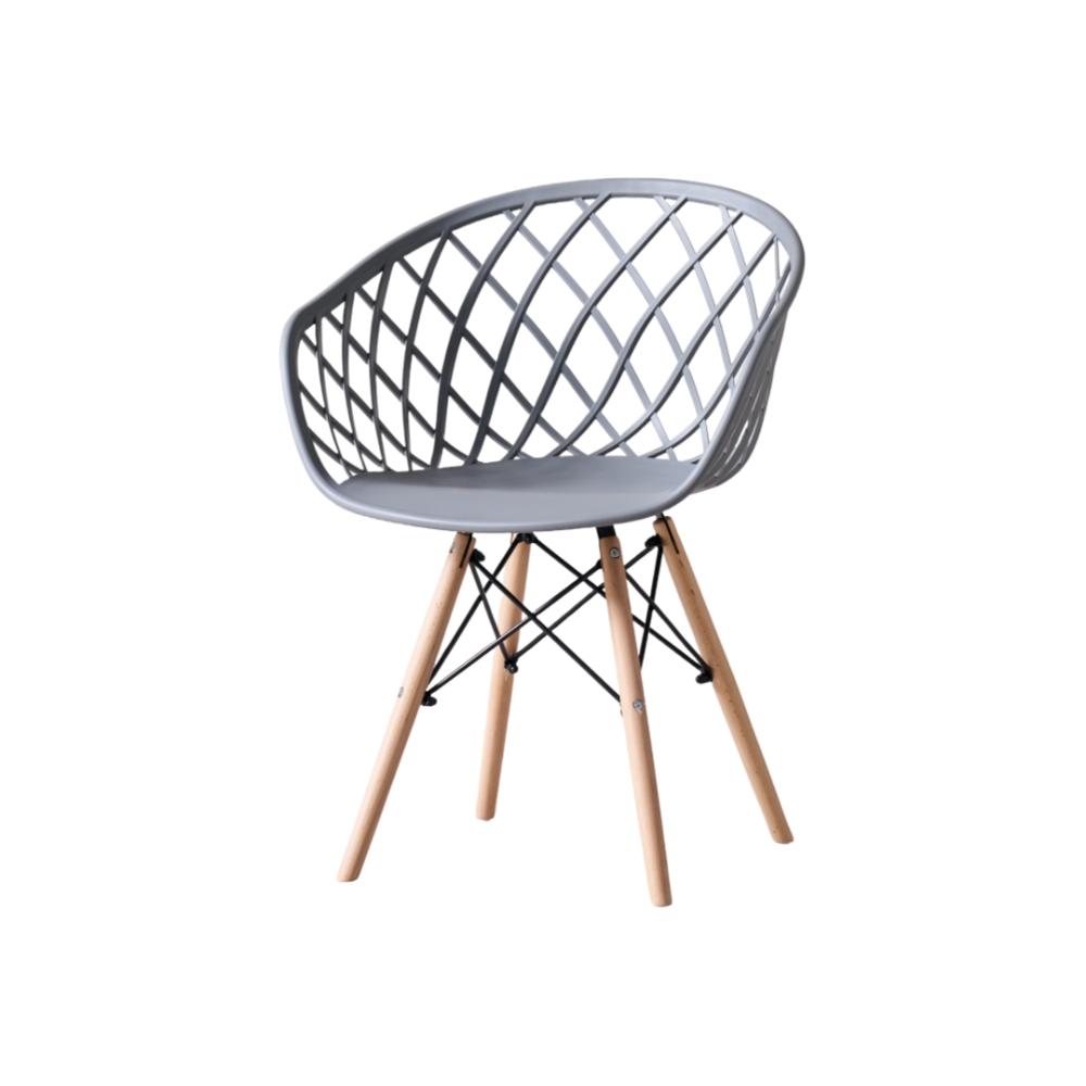 Silla Oasis con Brazos, Color Gris, con Espaldar, medidas