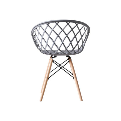 Silla Oasis con Brazos, Color Gris, con Espaldar, detalle interior