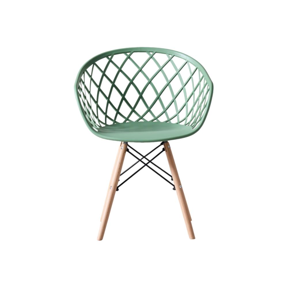 Silla Oasis con Brazos, Color Verde Olivo, con Espaldar, medidas