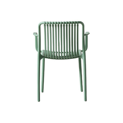 Silla Terra con Brazos, Color Verde Olivo, con Espaldar