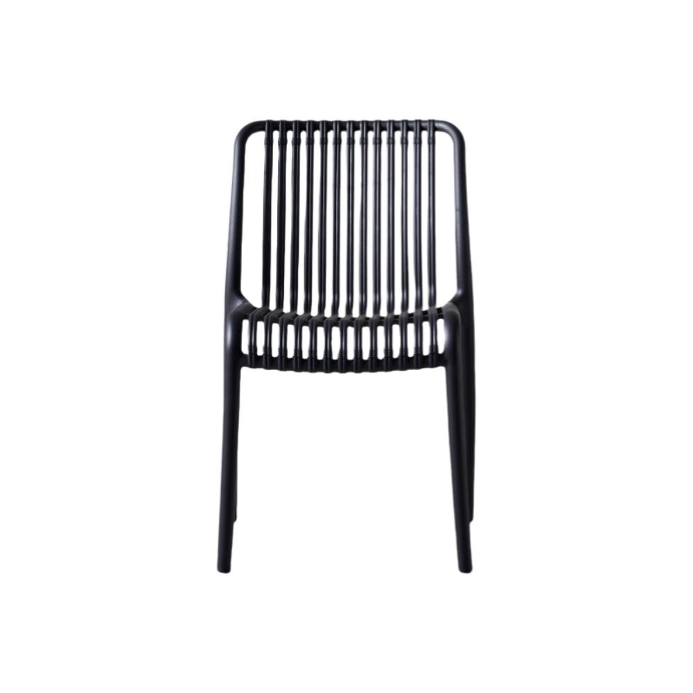Silla Terra, Color Negro, con Espaldar, abierto