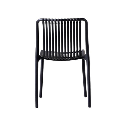 Silla Terra, Color Negro, con Espaldar, detalle de patas