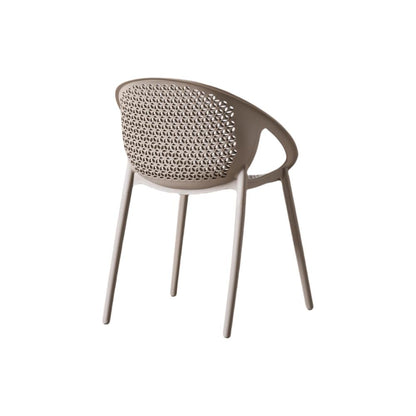 Silla Selva con Brazos, Color Taupe, con Espaldar, abierto