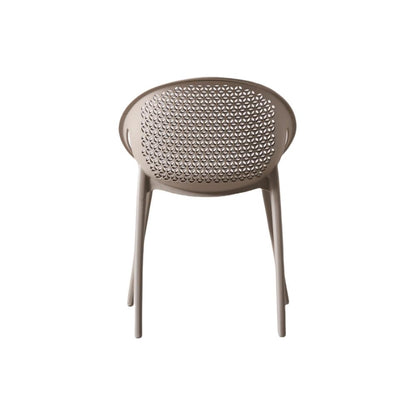 Silla Selva con Brazos, Color Taupe, con Espaldar, detalle interior
