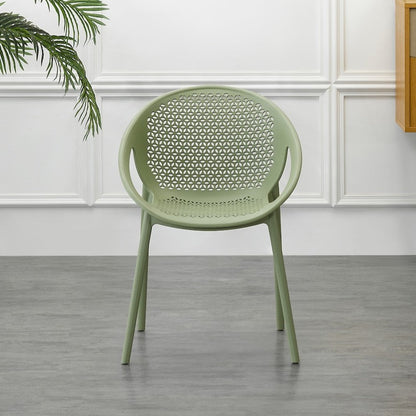 Set de 2 Sillas Selva con Brazos, Color Verde, con Espaldar