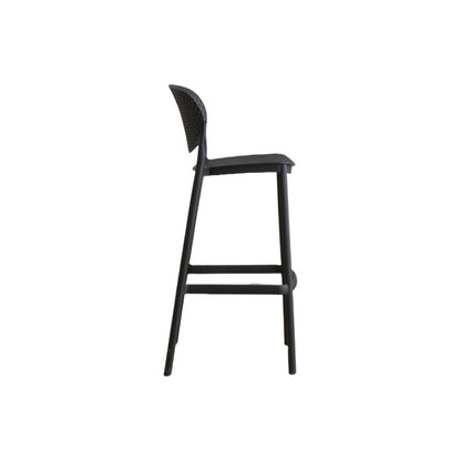 Silla para Bar Río, Color Negro, Diseño Moderno, vista superior