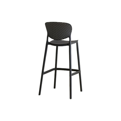 Silla para Bar Río, Color Negro, Diseño Moderno, abierto