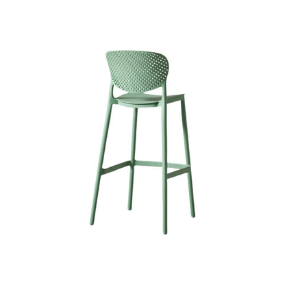 Silla para Bar Río, Color Verde Olivo, Diseño Moderno, detalle de patas