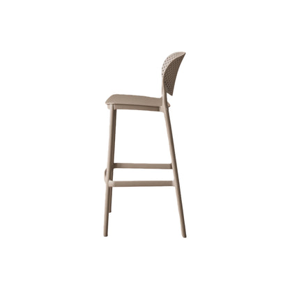 Silla para Bar Río, Color Taupe, Diseño Moderno, vista superior