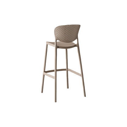 Silla para Bar Río, Color Taupe, Diseño Moderno, abierto