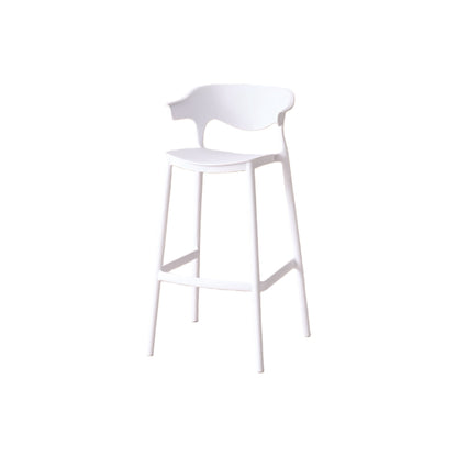 Silla para Bar Elena, Color Blanco, Diseño Moderno