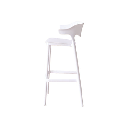 Silla para Bar Elena, Color Blanco, Diseño Moderno