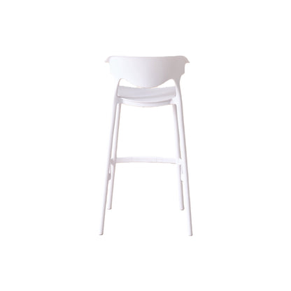 Silla para Bar Elena, Color Blanco, Diseño Moderno