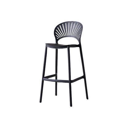 Silla para Bar Paraíso, Color Negro, Diseño Moderno, medidas