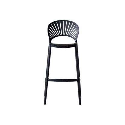 Silla para Bar Paraíso, Color Negro, Diseño Moderno, detalle de acabado
