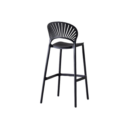 Silla para Bar Paraíso, Color Negro, Diseño Moderno, abierto