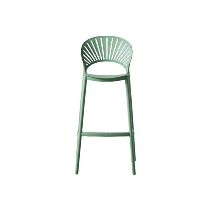Silla para Bar Paraíso, Color Verde Olivo, Diseño Moderno, vista superior