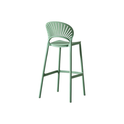 Silla para Bar Paraíso, Color Verde Olivo, Diseño Moderno, detalle interior