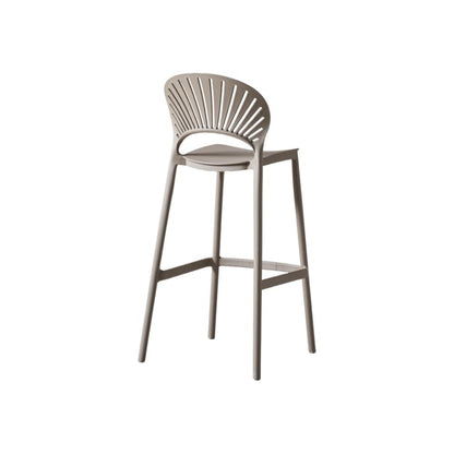 Silla para Bar Paraíso, Color Taupe, Diseño Moderno, detalle interior