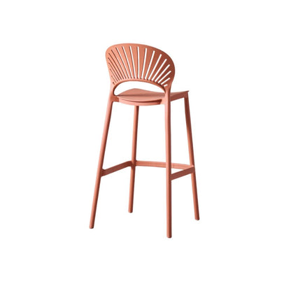 Silla para Bar Paraíso, Color Terracota, Diseño Moderno, detalle interior