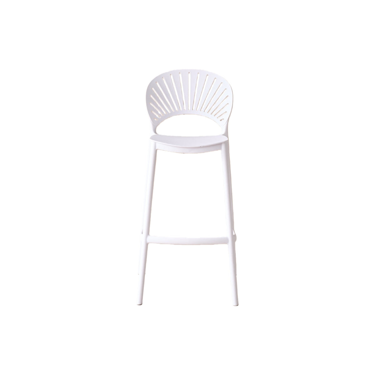 Silla para Bar Paraíso, Color Blanco, Diseño Moderno