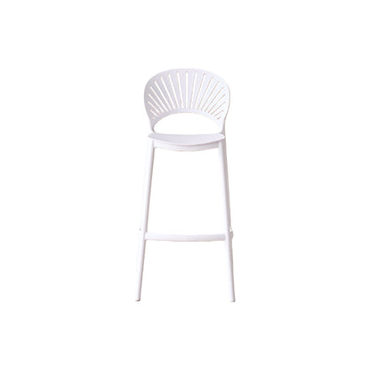 Silla para Bar Paraíso, Color Blanco, Diseño Moderno
