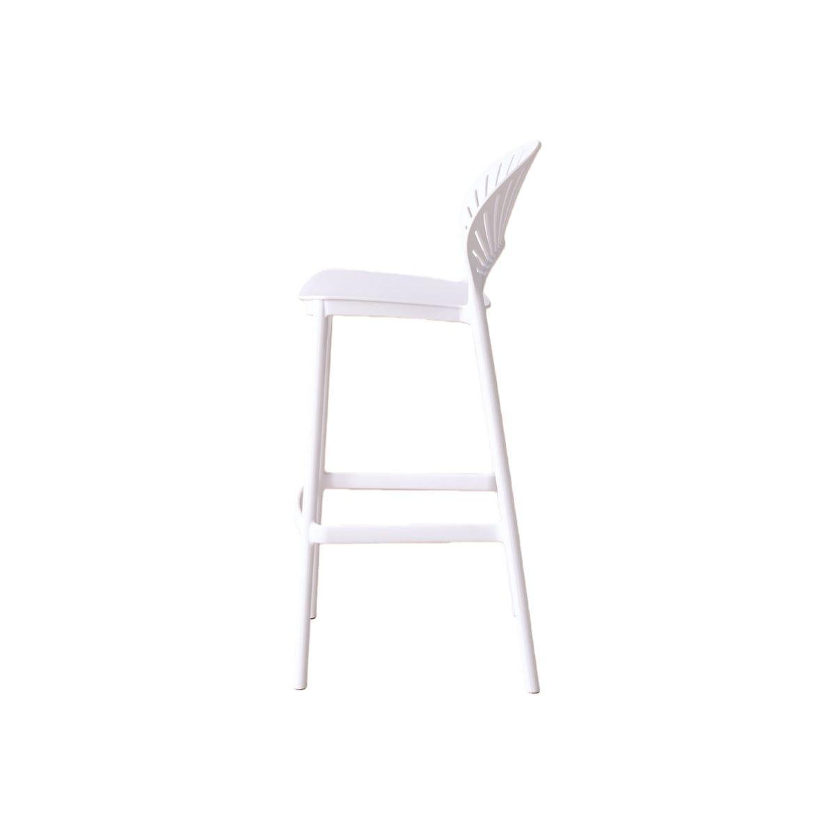 Silla para Bar Paraíso, Color Blanco, Diseño Moderno