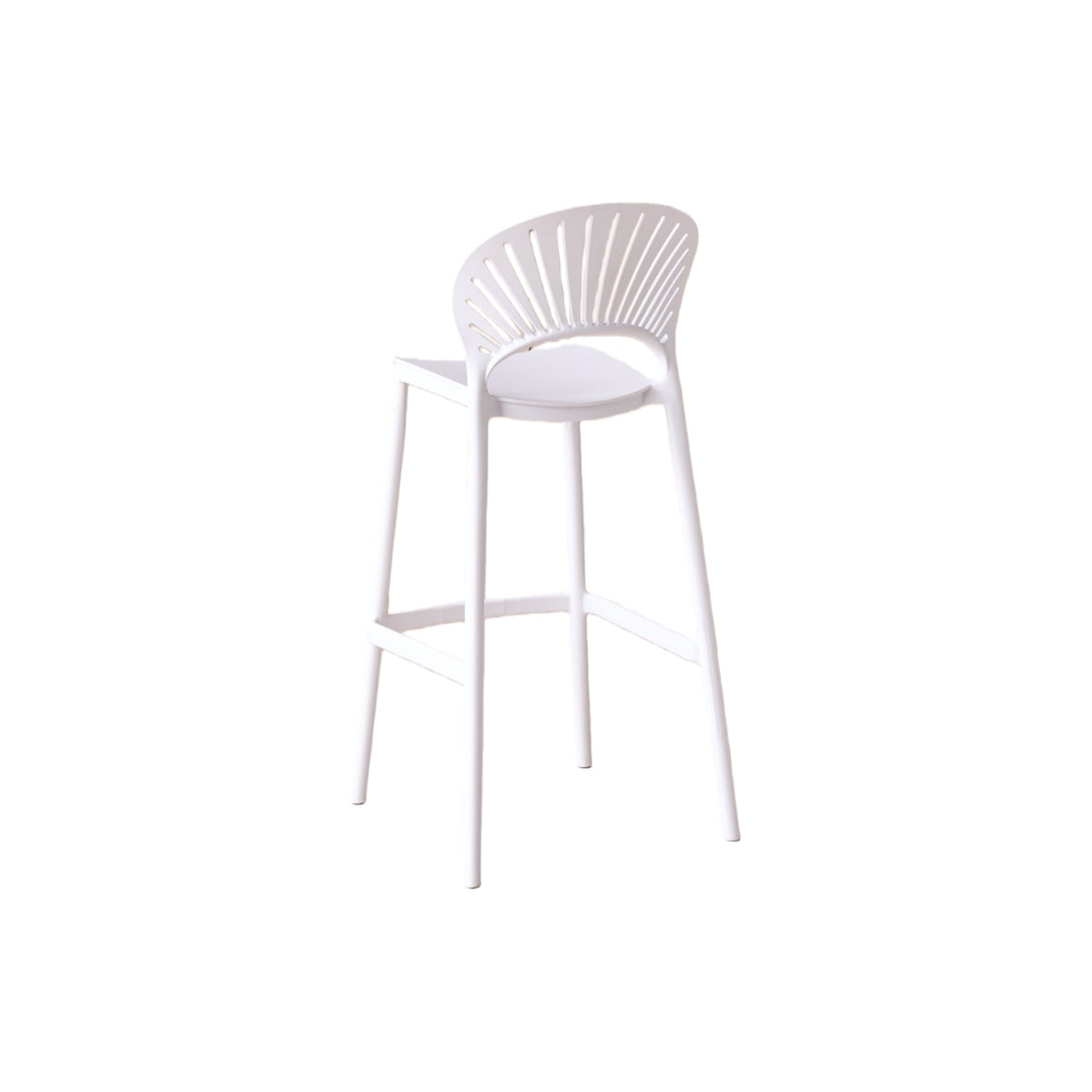 Silla para Bar Paraíso, Color Blanco, Diseño Moderno
