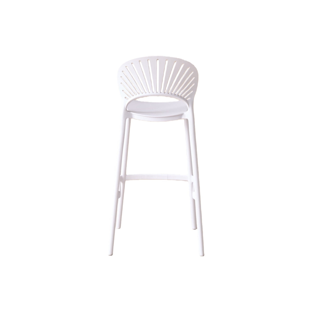 Silla para Bar Paraíso, Color Blanco, Diseño Moderno