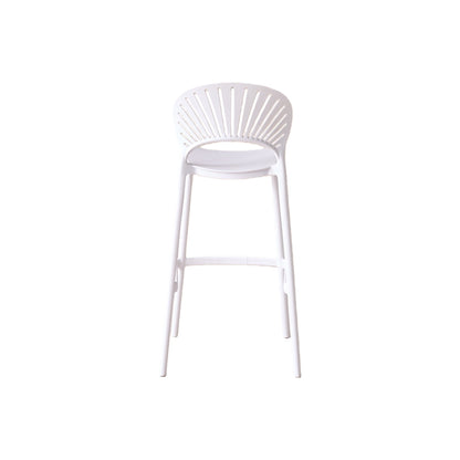 Silla para Bar Paraíso, Color Blanco, Diseño Moderno