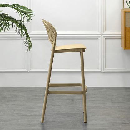 Set de 4 Sillas para Bar Paraíso, Color Khaki, Diseño Moderno