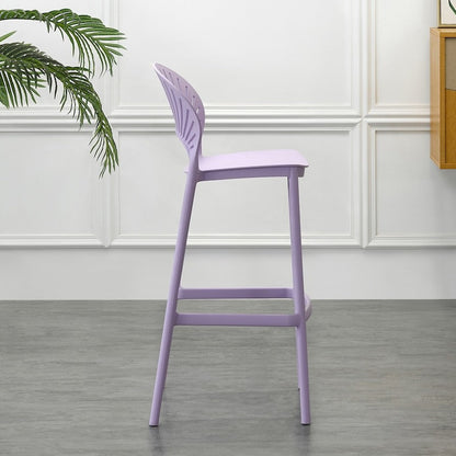Silla para Bar Paraíso, Color Lila, Diseño Moderno