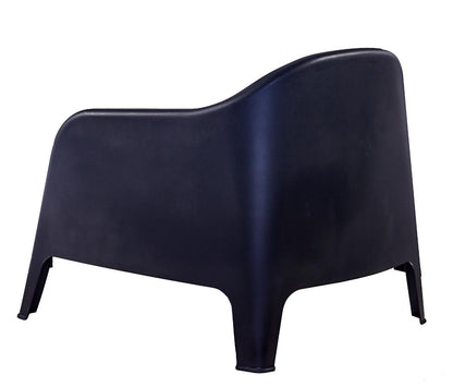 Set de 2 Sillas Lounge Sun, Negro, Cómoda para Terraza o Jardín