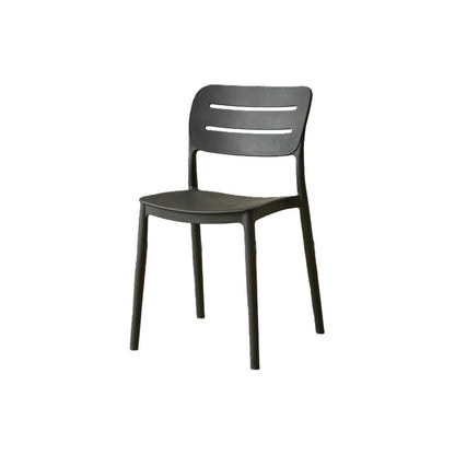 Set de 4 Sillas Harriman, Negro, con Medio Espaldar y Diseño Minimalista