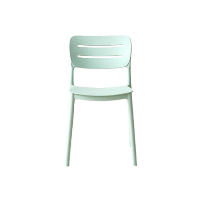 Set de 4 Sillas Harriman, Azul Claro, con Medio Espaldar y Diseño Minimalista