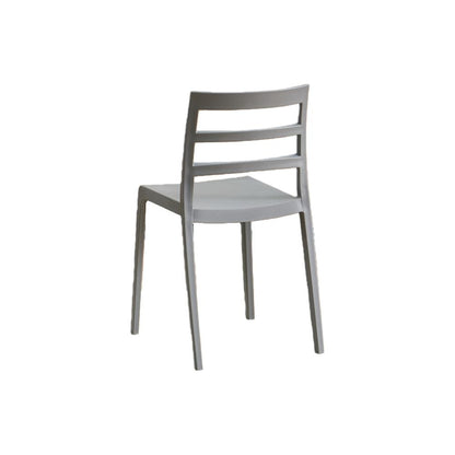 Set de 2 Sillas New York, Gris Oscuro, con Espaldar en Líneas y Diseño Minimalista