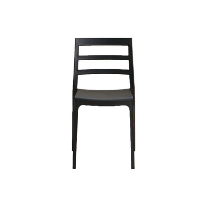 Silla New York, Negro, con Espaldar en Líneas y Diseño Minimalista, detalle de acabado