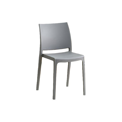 Silla Soho, Gris Oscuro, con Espaldar Cerrado y Diseño Minimalista
