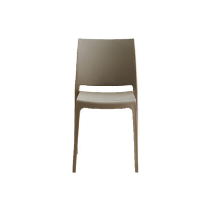 Set de 6 Sillas Soho, Taupe, con Espaldar Cerrado y Diseño Minimalista