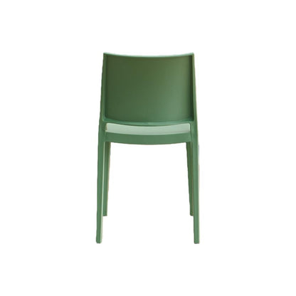 Set de 6 Sillas Soho, Verde, con Espaldar Cerrado y Diseño Minimalista