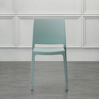 Set de 2 Sillas Soho, Azul Claro, con Espaldar Cerrado y Diseño Minimalista