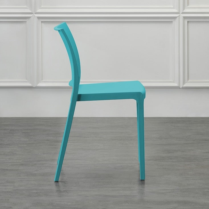 Silla Soho, Azul Marino, con Espaldar Cerrado y Diseño Minimalista