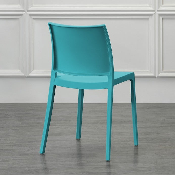 Set de 2 Sillas Soho, Azul Marino, con Espaldar Cerrado y Diseño Minimalista