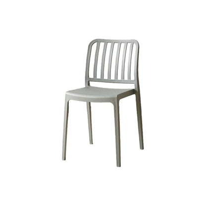 Silla Brooklyn, Gris Oscuro, con Espaldar en Rayas y Diseño Minimalista, medidas