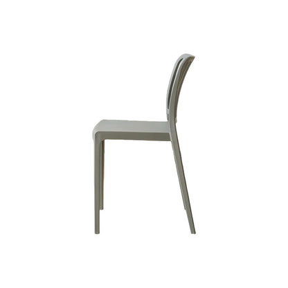 Silla Brooklyn, Gris Oscuro, con Espaldar en Rayas y Diseño Minimalista, vista superior
