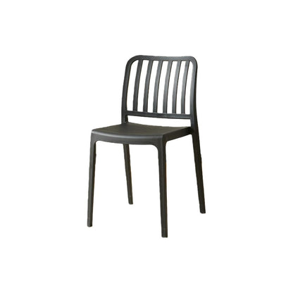 Set de 6 Sillas Brooklyn, Negro, con Espaldar en Rayas y Diseño Minimalista