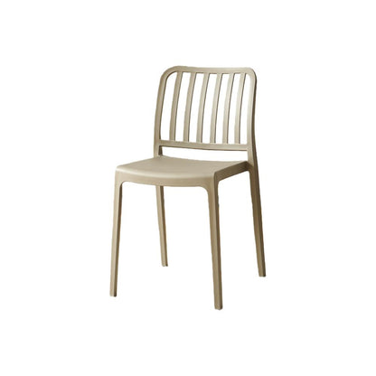 Set de 6 Sillas Brooklyn, Taupe, con Espaldar en Rayas y Diseño Minimalista